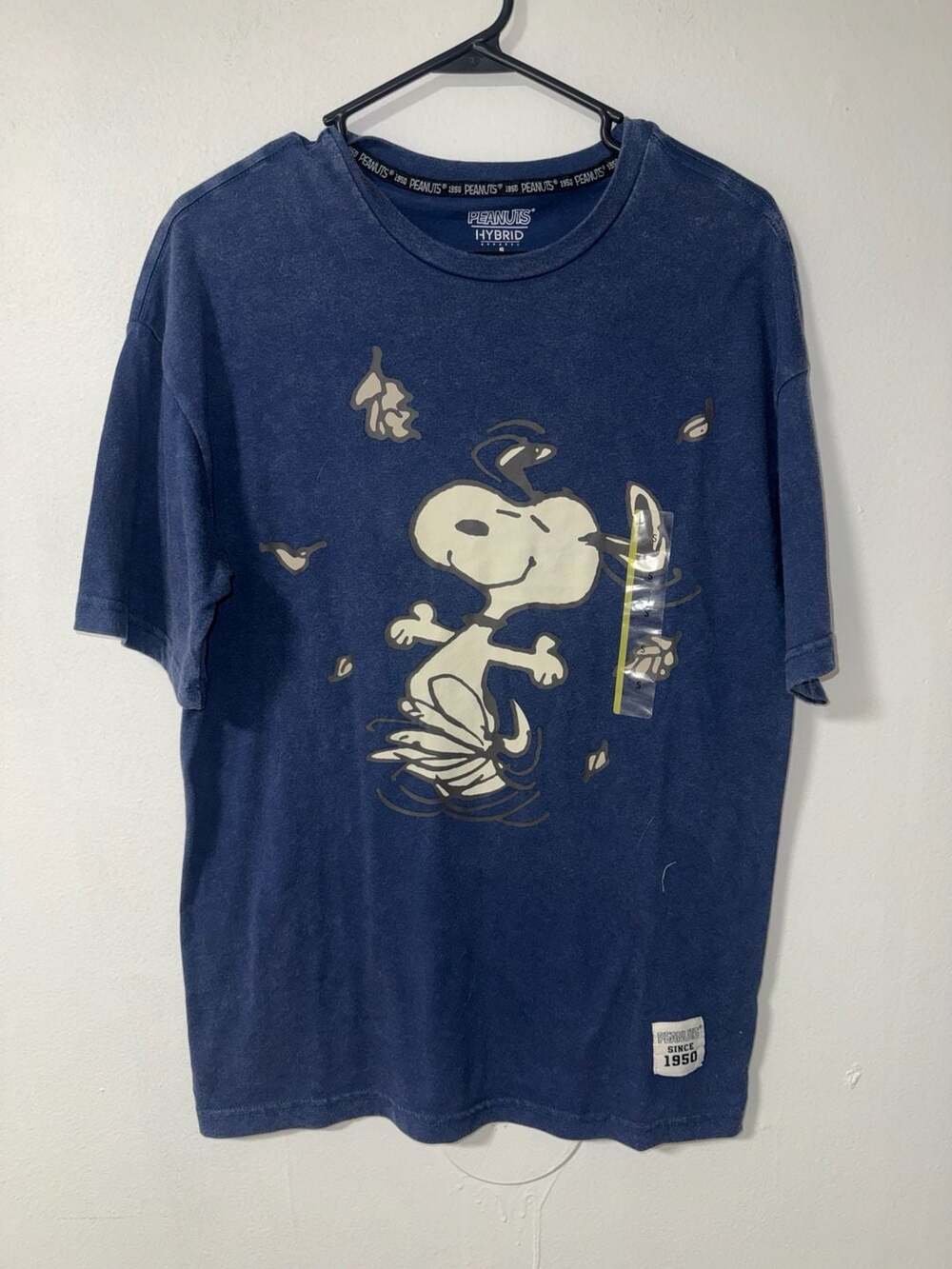Peanuts Hybrid Apparel Snoopy Surfing Navy Blue T-Shirt